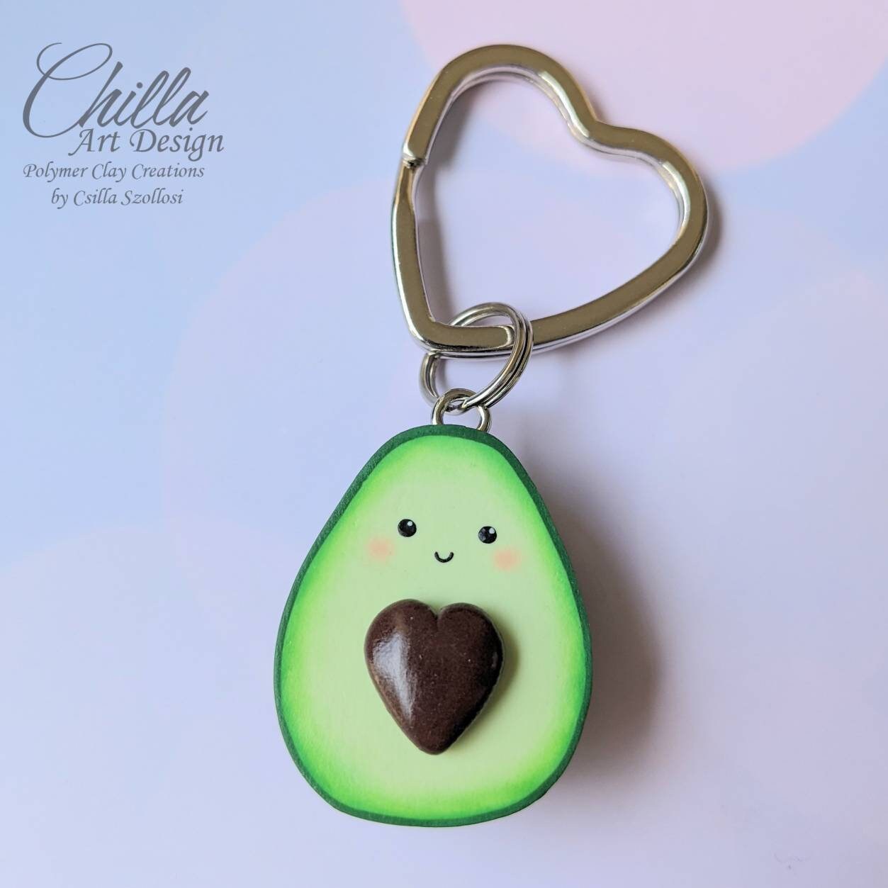 I Heart Avocados Keychain I Heart Avocados Keychain