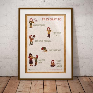 It Is Okay To Make Mistakes Poster, Music Classroom Printable, Growth Mindset Music Poster, Violin Studio Decor, SEL Wall Art