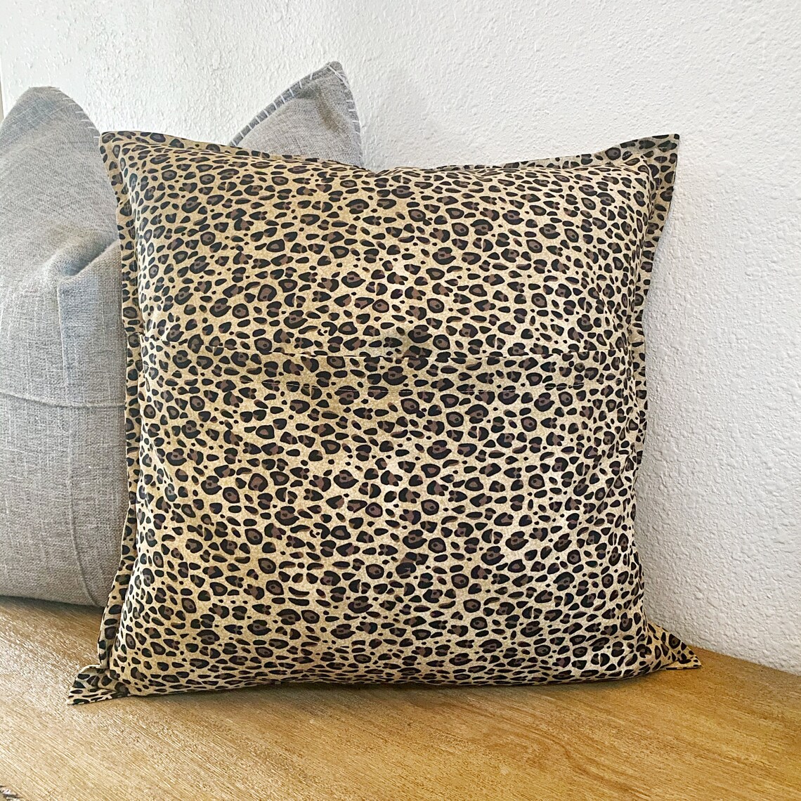 Leopard Print Pillow Cover Cheetah Print Animal Print Pillow Etsy
