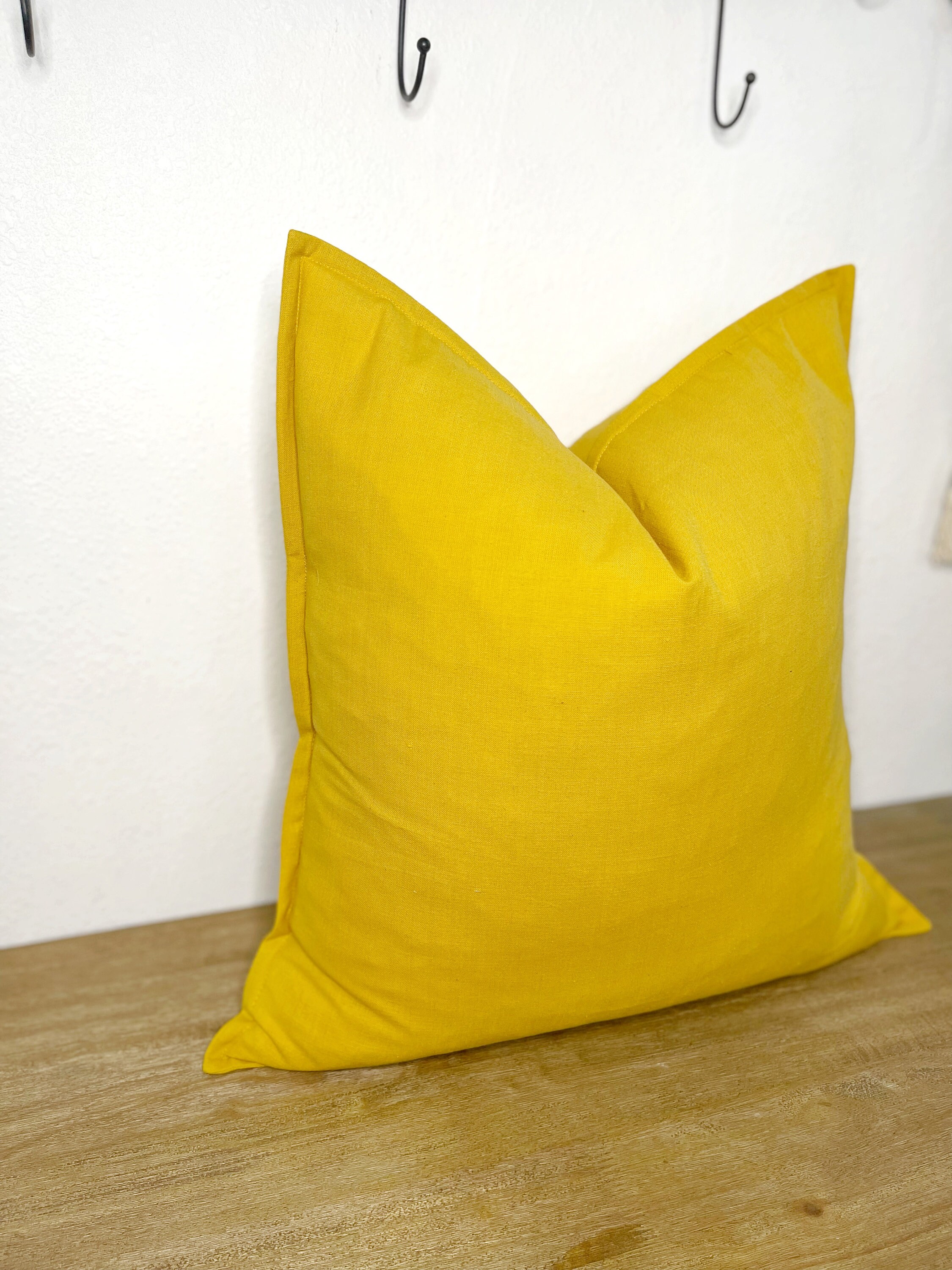 Mustard Yellow Pillow Cover Solid Color Pillow Cover Etsy UK