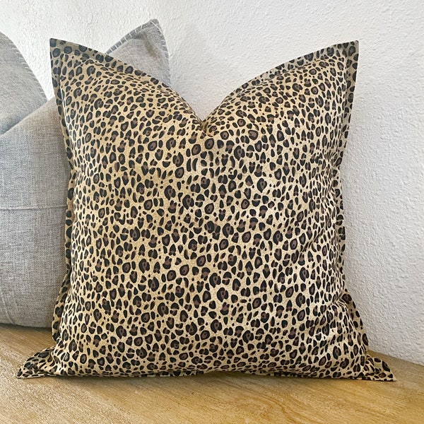 Leopard Print Pillow Etsy