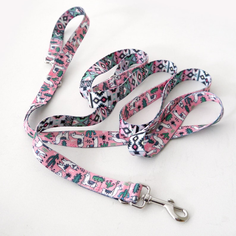 Hund Leine Lama lange Leine zwei ende Breite 25 cm Etsy
