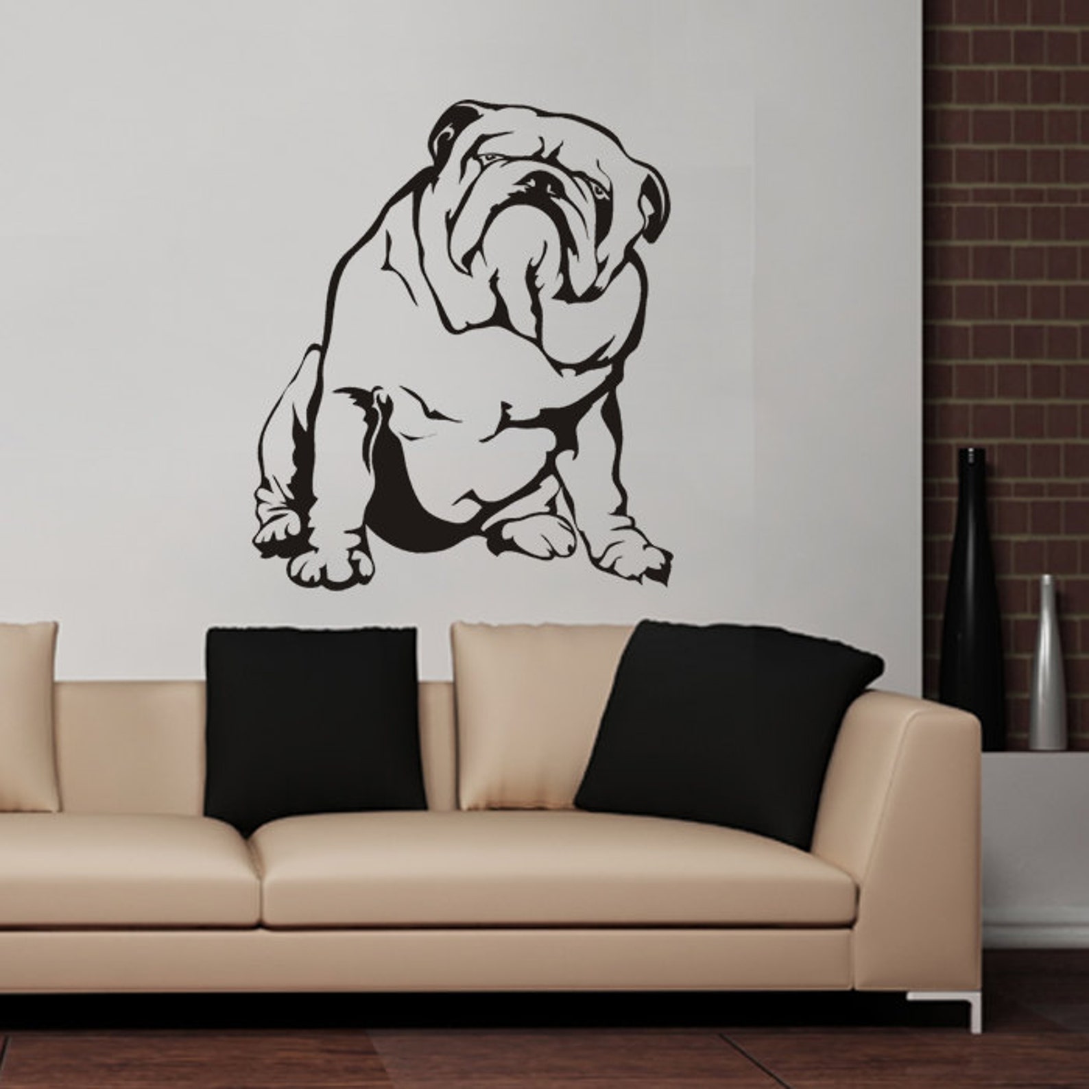 Dog Decal English Bulldog Vinyl Sticker Decal Good for Etsy UK