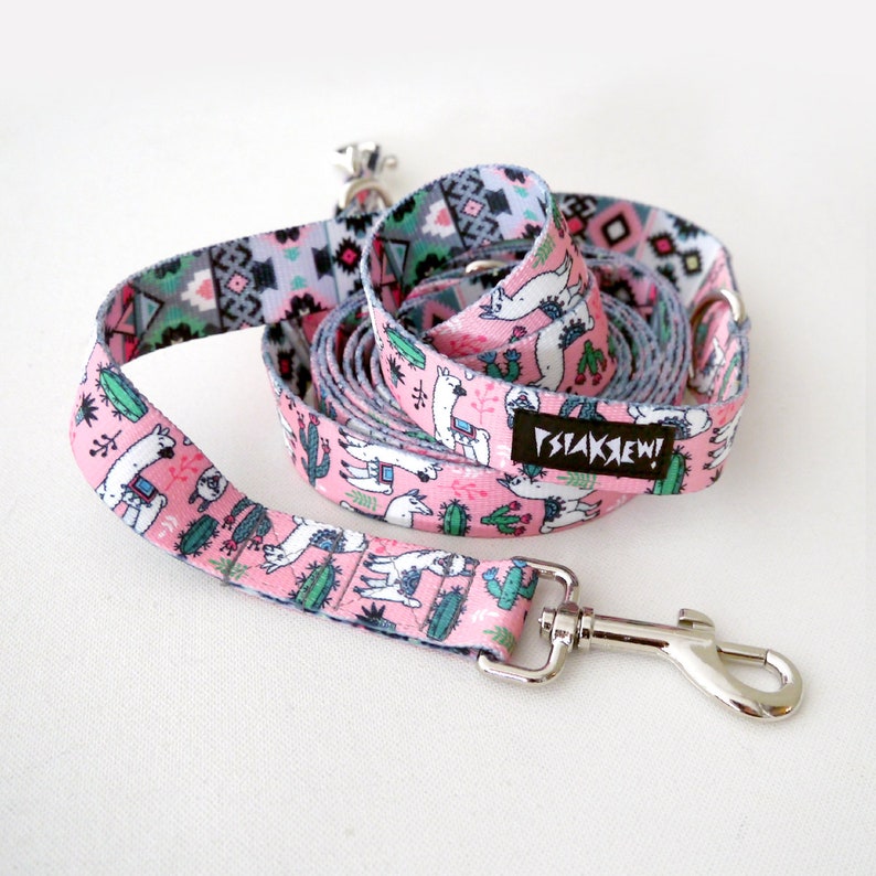 Hund Leine Lama lange Leine zwei ende Breite 25 cm Etsy