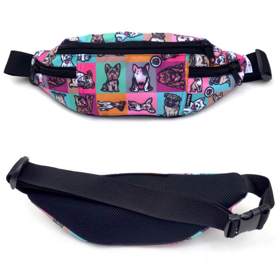 Fanny Pack Hip Bag Puppy Dogs Colored Dogs Breeds Bum Bag Etsy