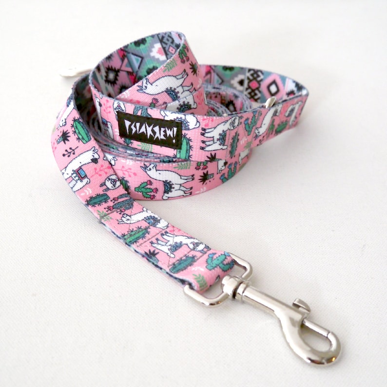 Hund Leine Lama lange Leine zwei ende Breite 25 cm Etsy