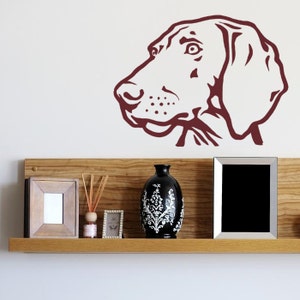 Decal Pointer Weimaraner Dog Decal Vinyl Sticker Weimaraner Vorstehhund, Weirman, Weimaraner Kurzhaarig