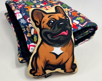 French Bulldog Pillow: Brown Dog Decorative Cushion