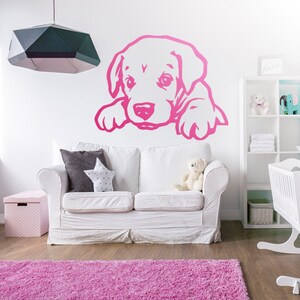Naklejka z psem Labrador Retriever Fido Naklejka winylowa - Nadaje się na ściany, samochody, iPady, lustra itp.