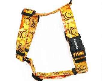 Busy Bees Dog Harness: Small Puppy Guard Harness, Psiakrew Design