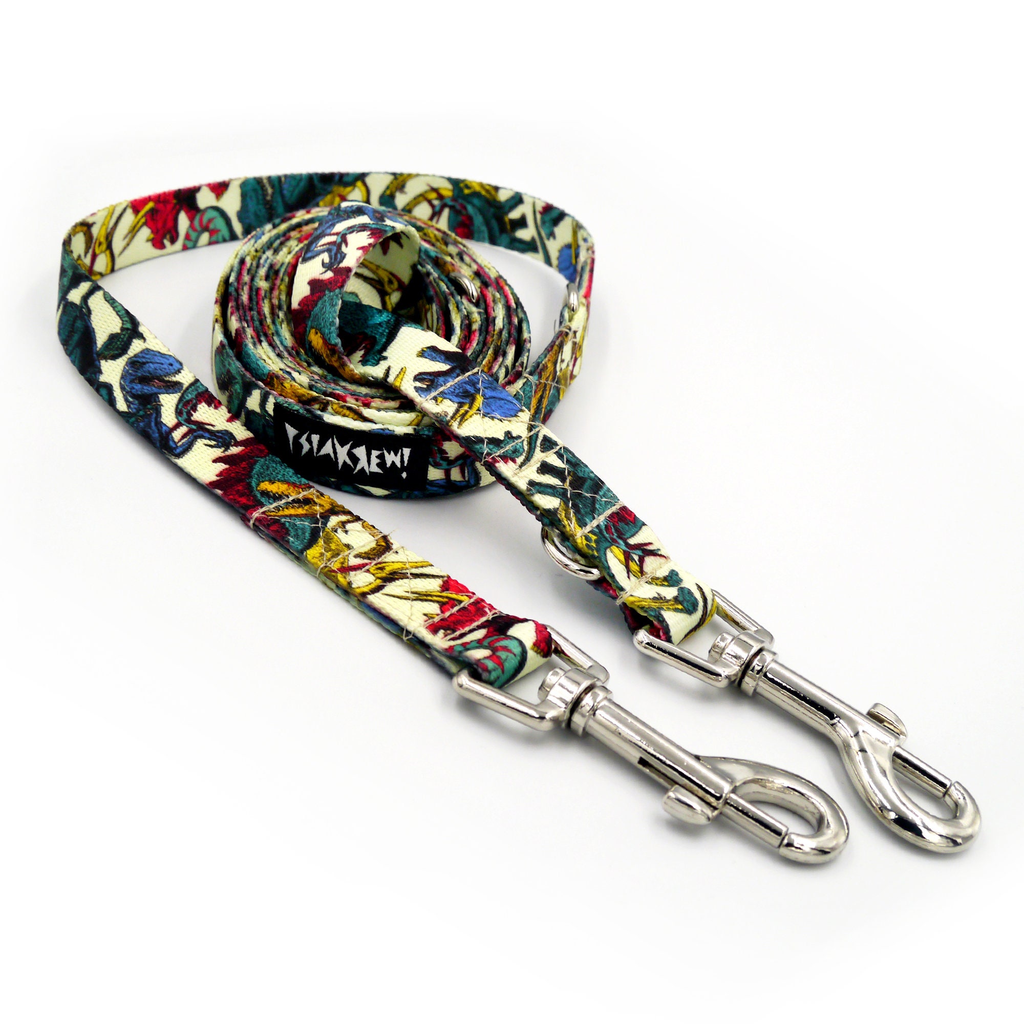 dog leash with 2 hooks