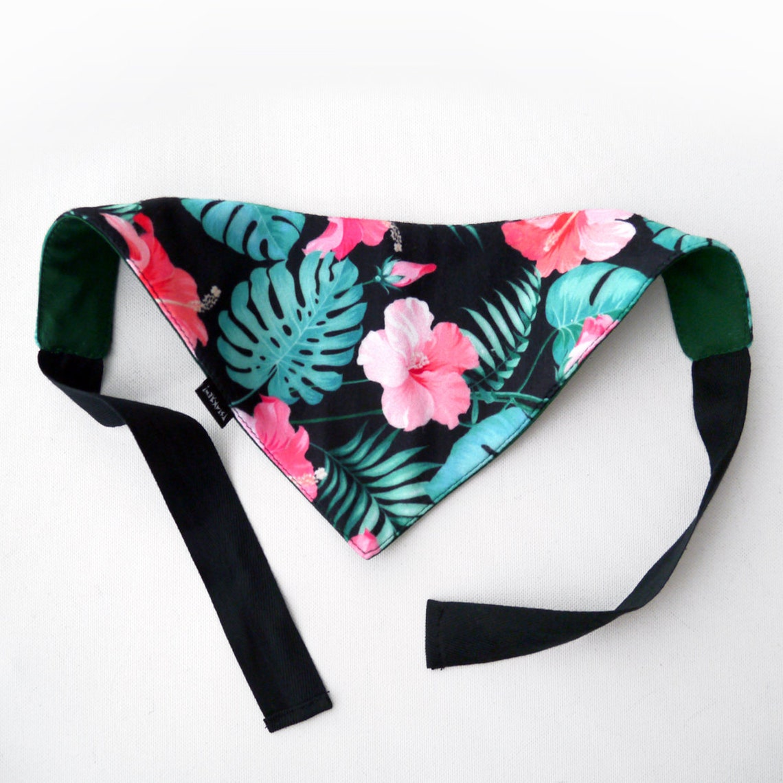 Hund Bandana Monstera Muster Haustier Schal Welpen Bandana Etsy