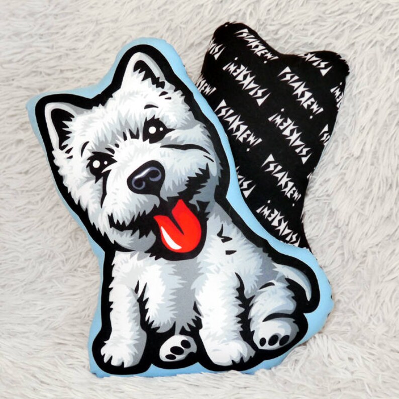 Westie Dog Pillow Pet Pillow Dog Lover Gift Idea Cuddly | Etsy