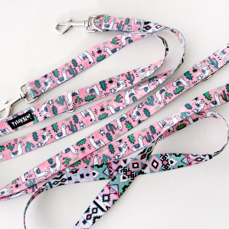 Hund Leine Lama lange Leine zwei ende Breite 25 cm Etsy