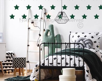 Star Sticker Geometric Wall Decal Stars Wall Sticker Wall Decoration- Good for Walls, Cars, Ipads, Mirrors Etc