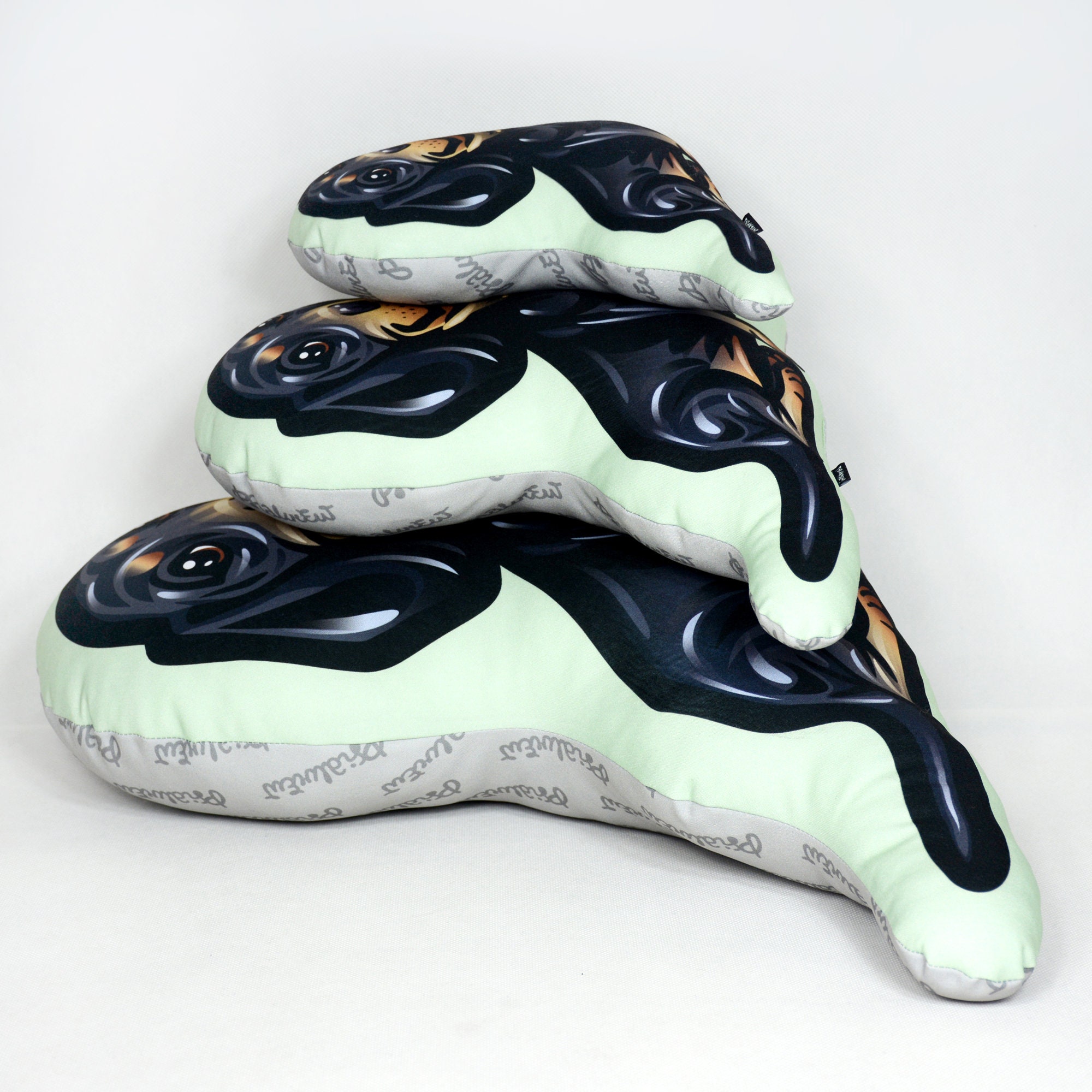 Dachshund Black Dog Decorative Pillow Cushion Stuffed Doggy Etsy UK