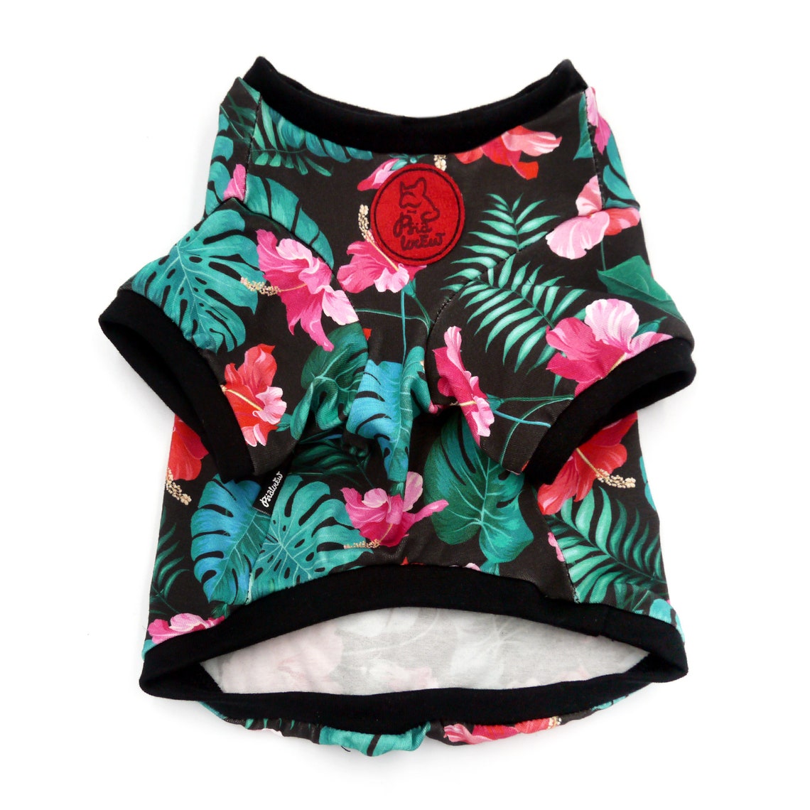 Hund Tshirt tropischen Monstera Psiakrew Design Monstera Etsy