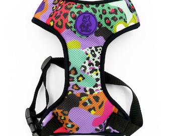 Dog Mesh Harness Crazy Leopard, Always Feeling Cool, Super Soft Psiakrew