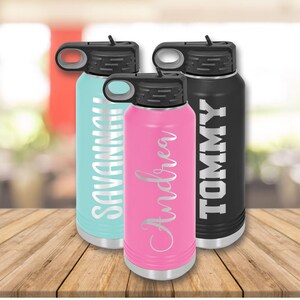 Etched Name Water Bottles / 32oz / Your Name / Personalized Engraved / Polar Camel | Valentine&#39;s Day Gift