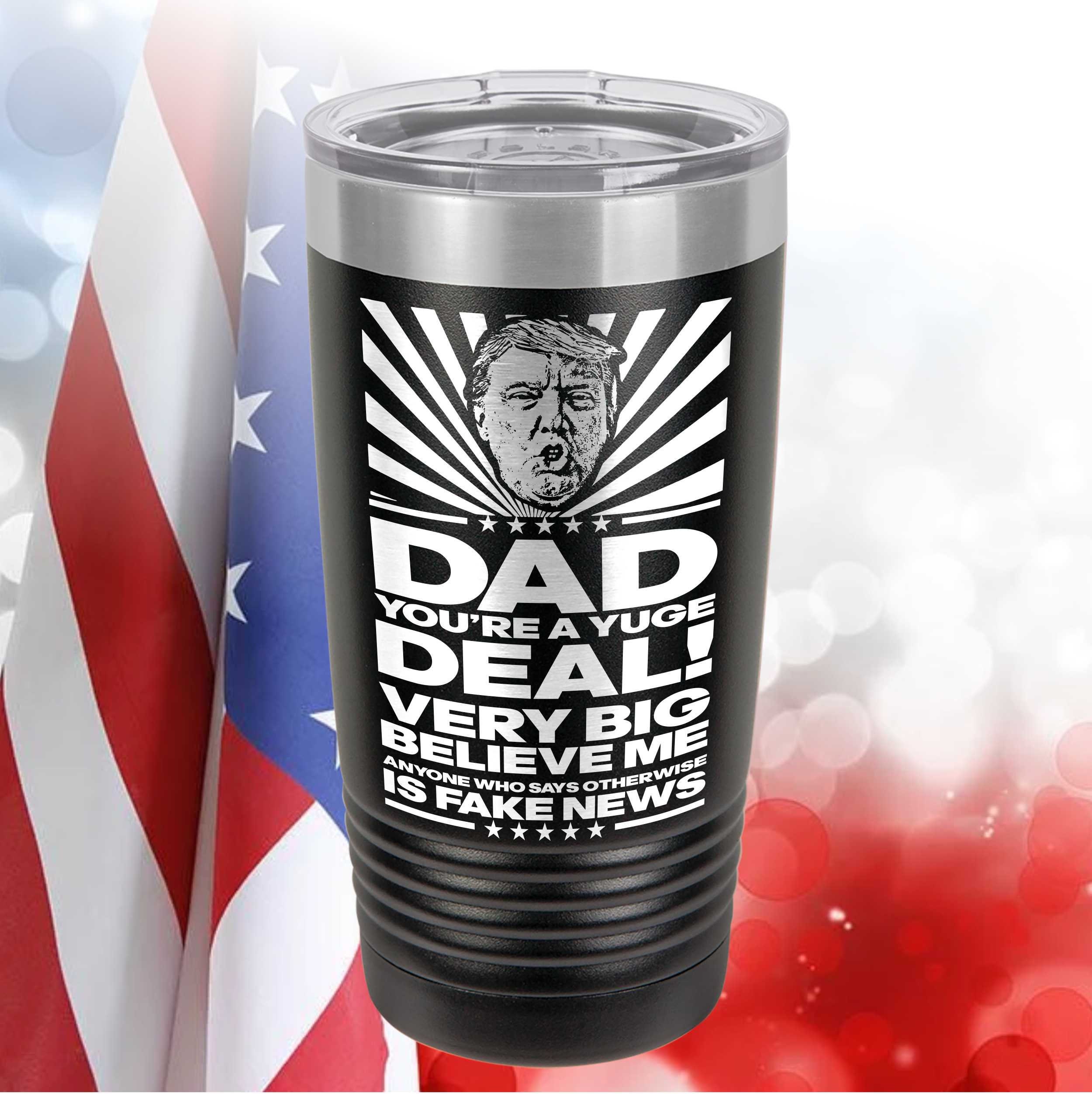 Personalized Tumbler For Dad Daddy From Son Daughter Dear Dad Forget