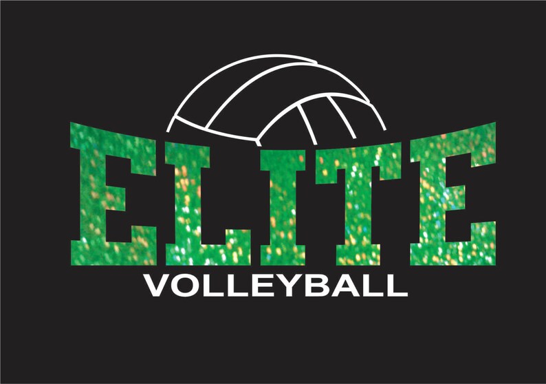 DIY Iron On Bling Transfer Volleyball Jersey Shirt Sports Etsy