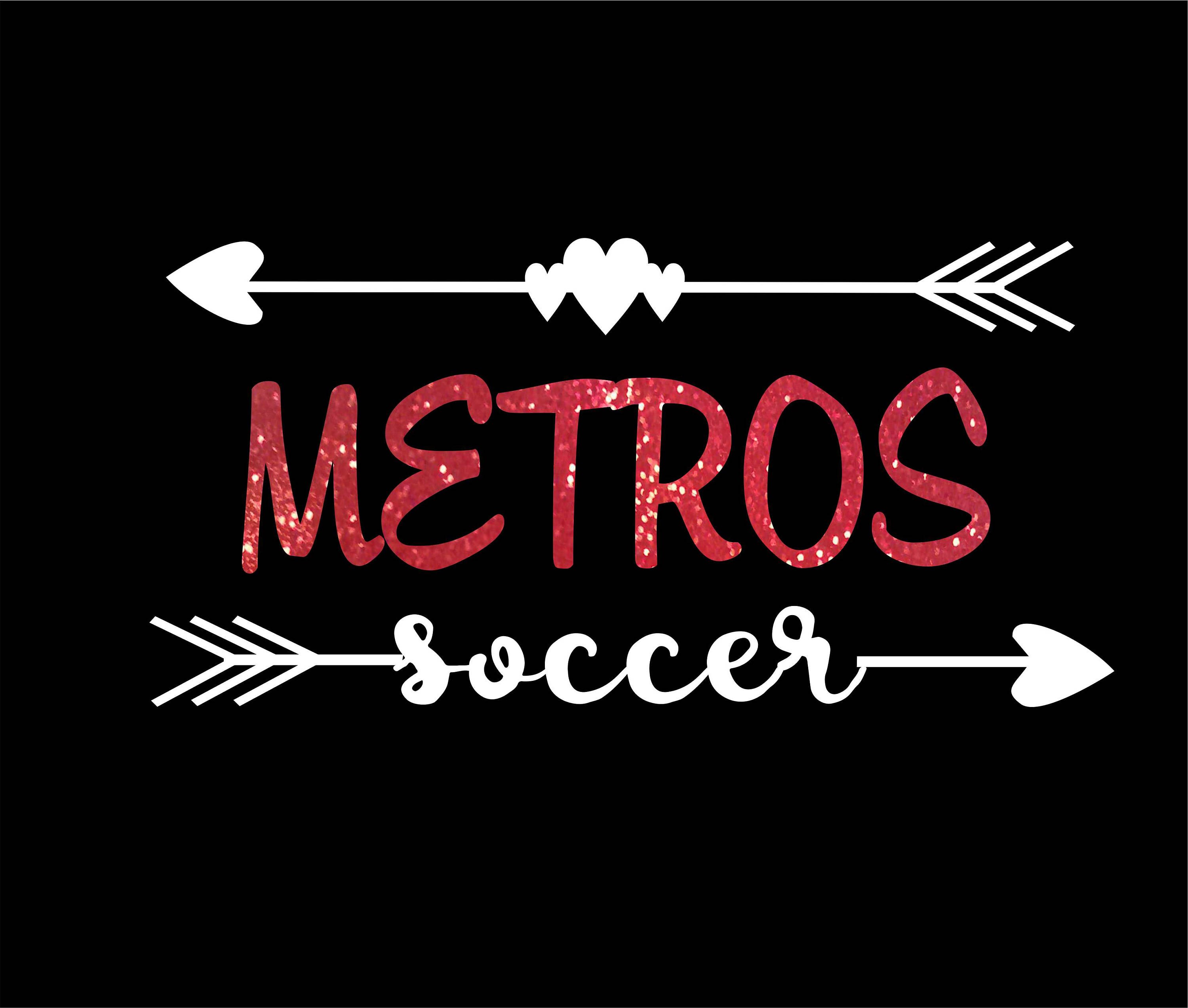 Arrows and Hearts Soccer Transfer Custom Team DIY Iron On Etsy