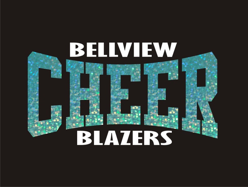 Customizable Cheer Iron On Bling Transfer for Cheerleader Etsy