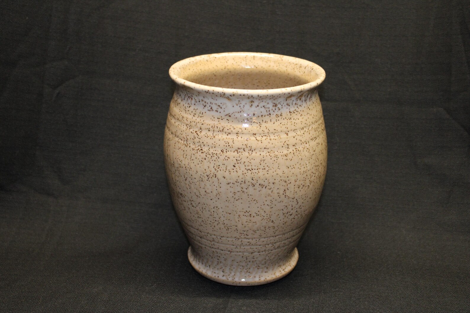 Large ceramic stoneware vase for a cowgirl coastal kitchen
