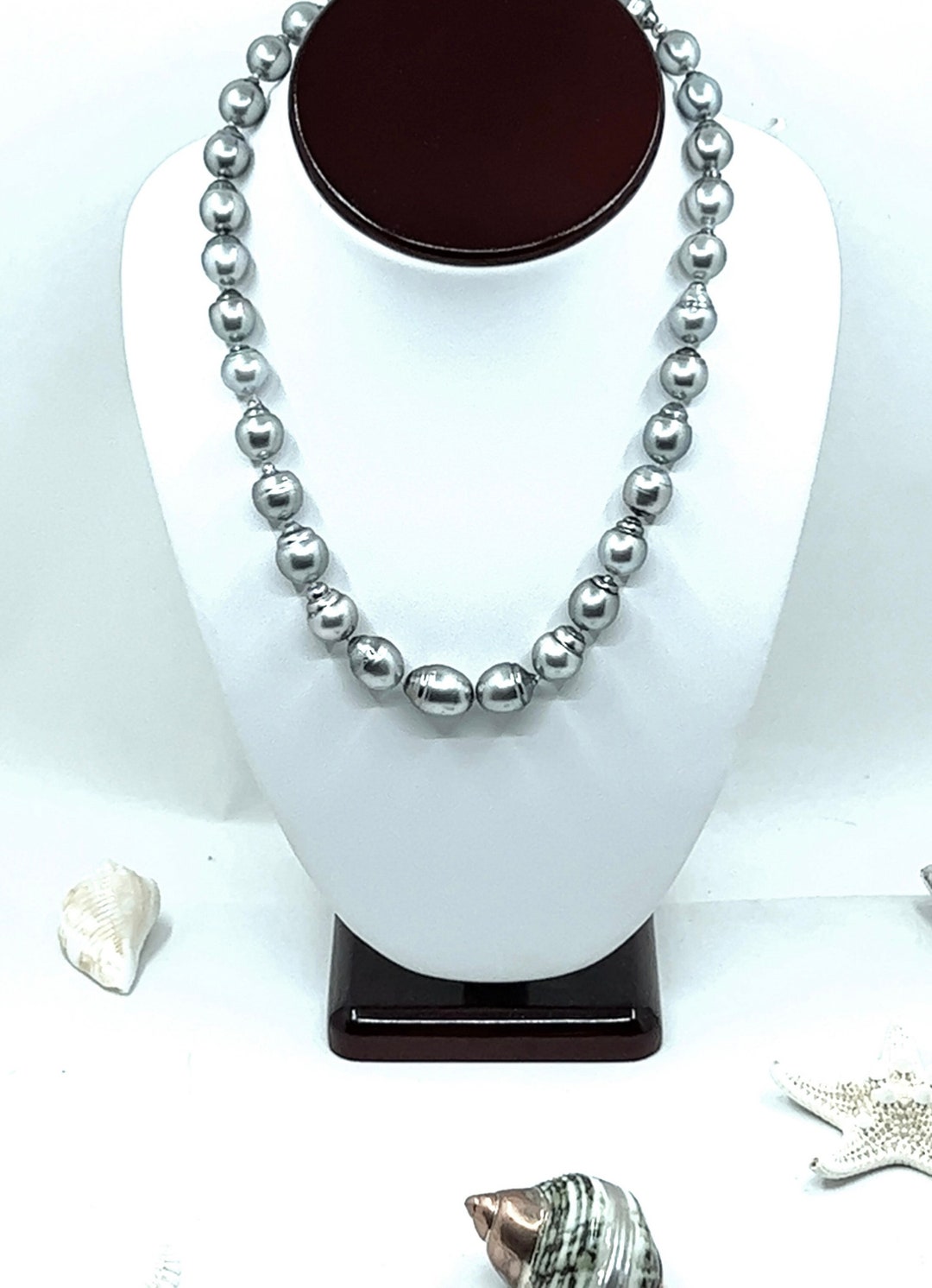 Dark Silver Tahitian Pearl Necklace main image 1