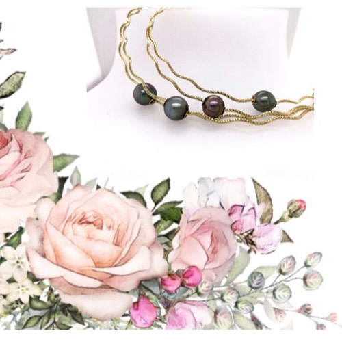 Three Strand Pearl Bracelet | Triple Strand Cultured Pearl  display picture 1