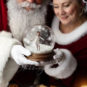 Santa Winter Globe template - Layered Photoshop Template