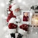 Santa Photoshop Template and PNG - Holding Portrait Frame - With Optional Snow Overlay 
