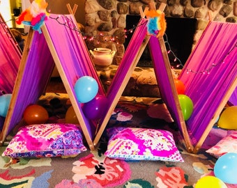 8 tents and 8 lights