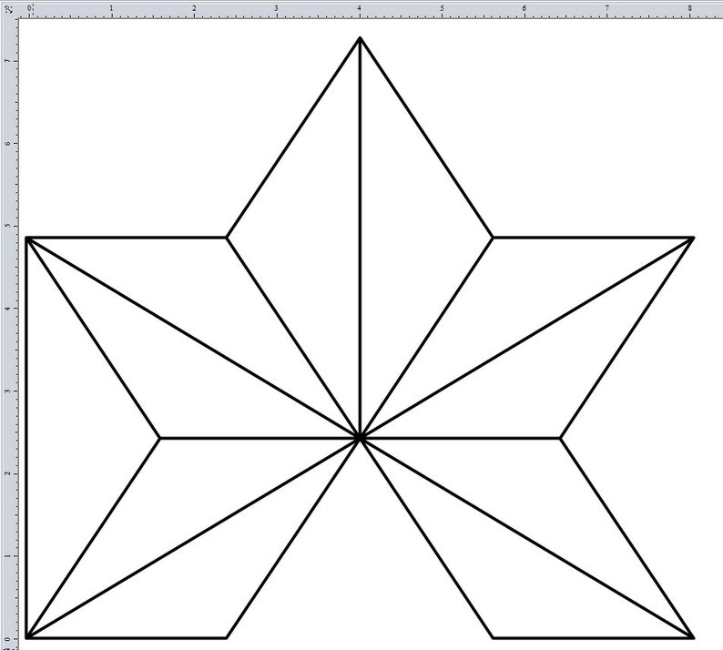 Geometric Star Longarm Quilting Digital Pantograph Used in E2E - Etsy