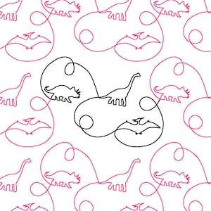 Dino Longarm Quilting Digital Pantograph Used in E2E edge to - Etsy