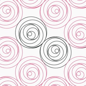 Around We Go Longarm Quilting Digital Pantograph used in E2E (Edge to Edge) Quilting