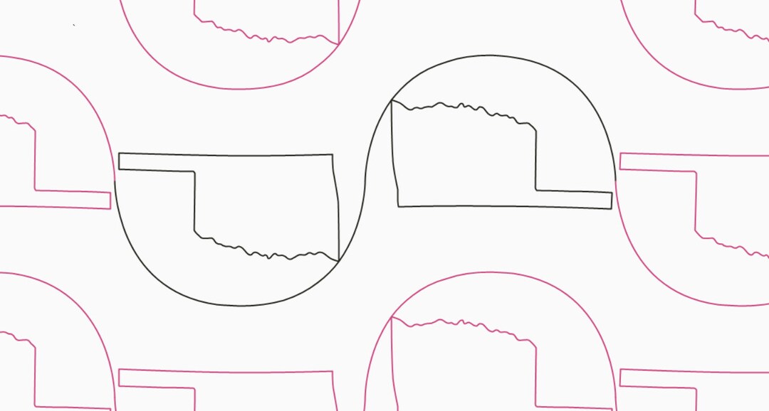 Oklahoma State Longarm Quilting Digital Pantograph Used in E2E (edge to ...