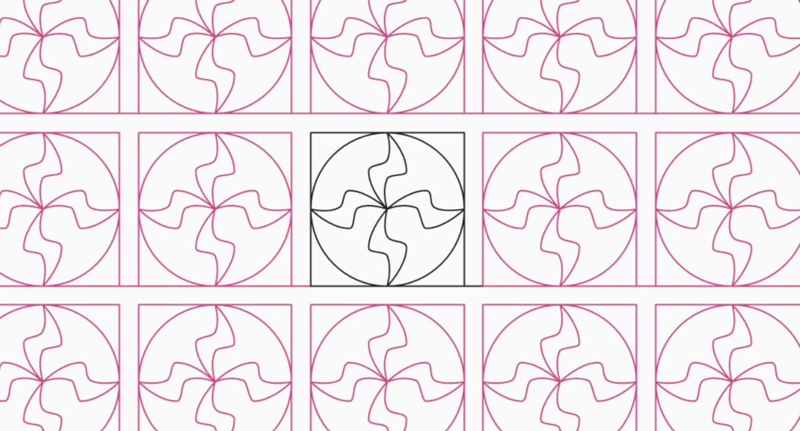 Crazy Tile Longarm Quilting Digital Pantograph Used in E2E (edge to ...