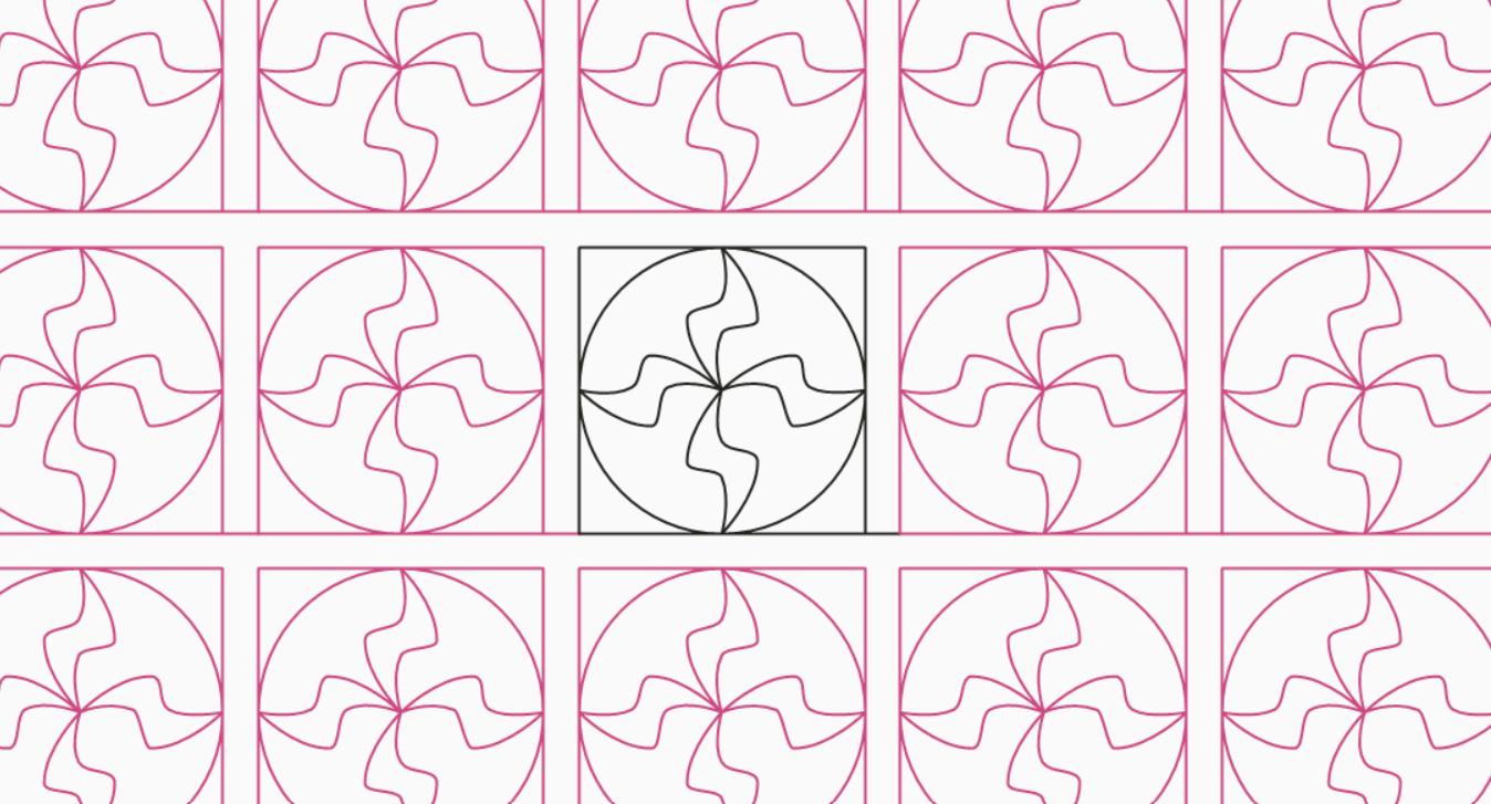 Crazy Tile Longarm Quilting Digital Pantograph Used in E2E (edge to ...