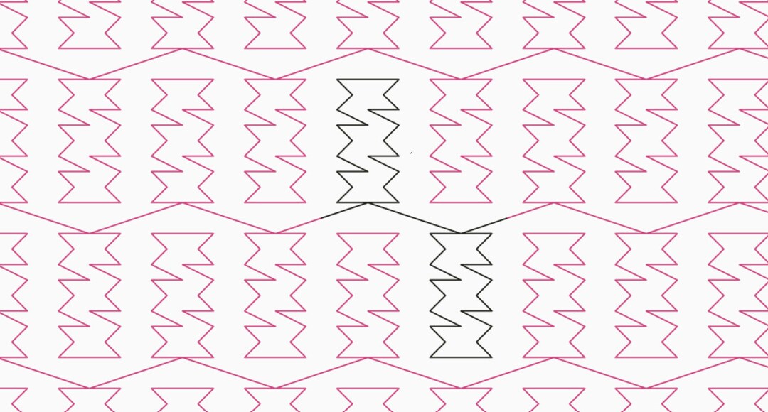 Ziggity Zag Longarm Quilting Digital Pantograph Used in E2E (edge to ...