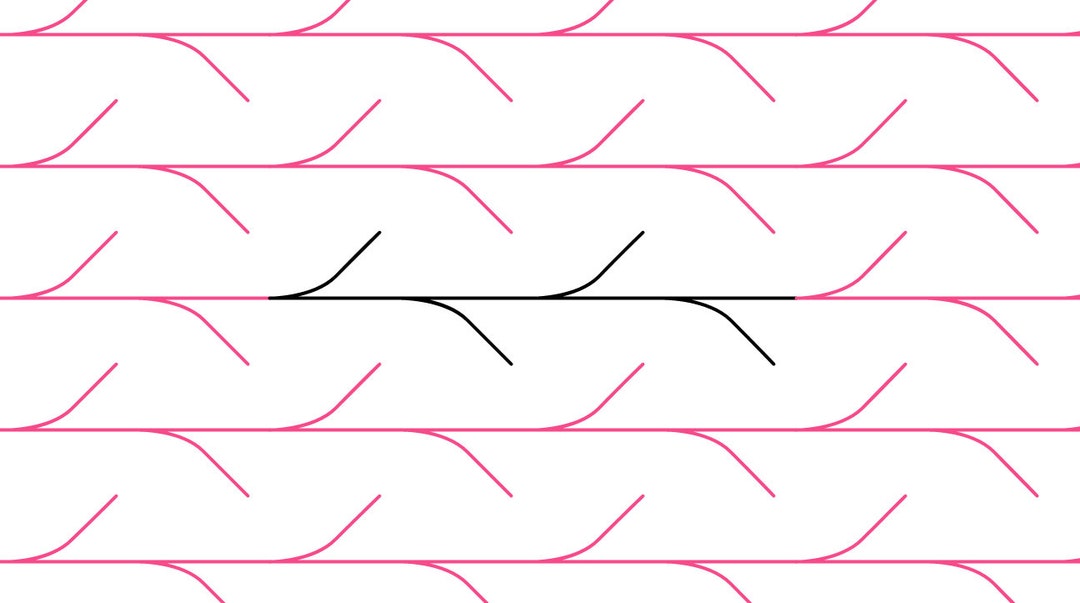 Twigs Longarm Quilting Digital Pantograph Used in E2E (edge to Edge ...