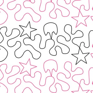 Digitale stroomafnemer voor langarmquilten Caticorn gebruikt bij E2E-quilten (van rand tot rand)