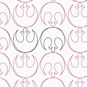 Star Rebel Longarm Quilting Digitaler Pantograph für E2E (Edge to Edge) Quilting