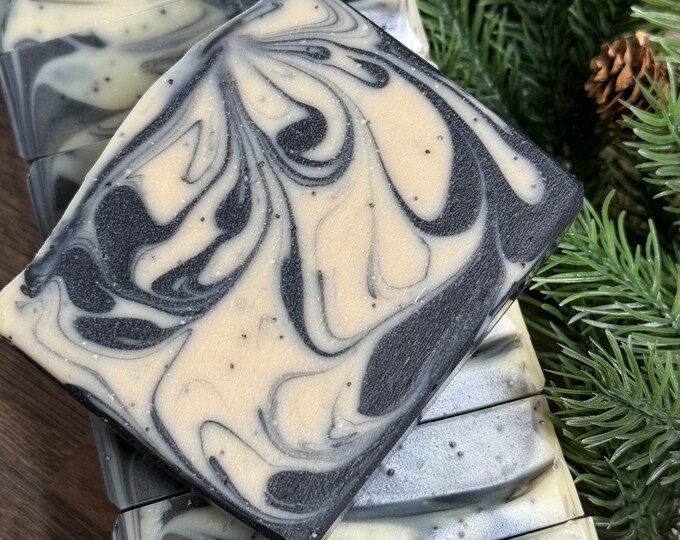 REVIVE * Tea Tree * Peppermint * Essential Oils * Charcoal Saop * Goat Milk * Exfoliating * Moisturizing * Free Organza Bag