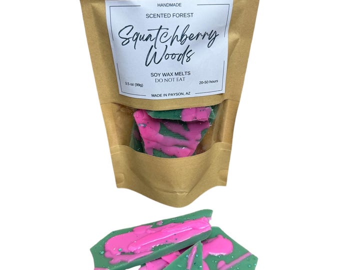 SQUATCHBERRY WOODS  *  Soy Wax Melts  *  Snap Bars  *  Wickless Soy Wax Melts  *  Holiday Scent  *  3.5 oz  *  Wax Warmer Melts  *  Fall