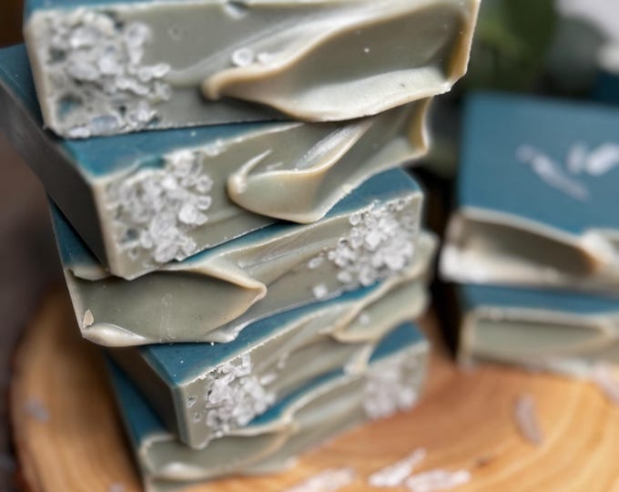 Eucalyptus Chill Menthol Soap  l   Free Organza Bag   l   Goat Milk Soap  l  Moisturizing  l  Cooling Effect  l  Local Tallow  l  Non-Vegan