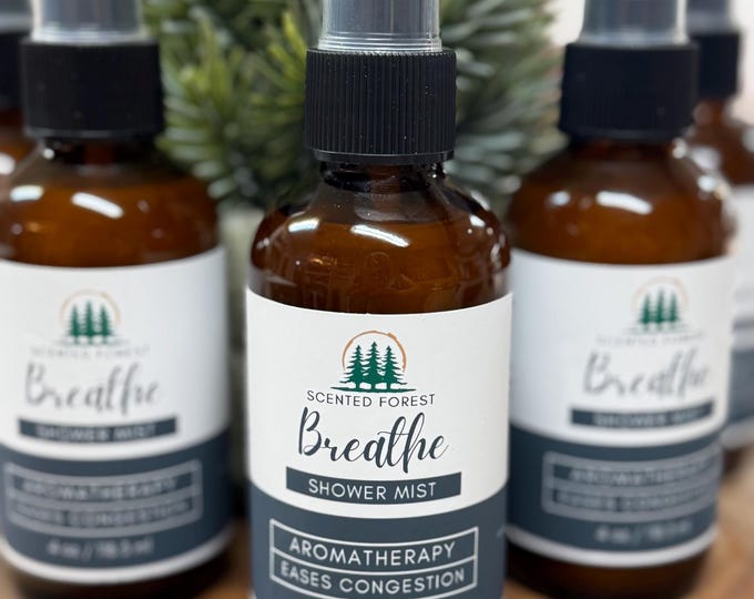 SHOWER MIST * Shower Steamer Mist * Aromatherapy * Eases Congestion * Invigerating * Wintergreen, Peppermint, Eucalyptus & Camphor * Menthol