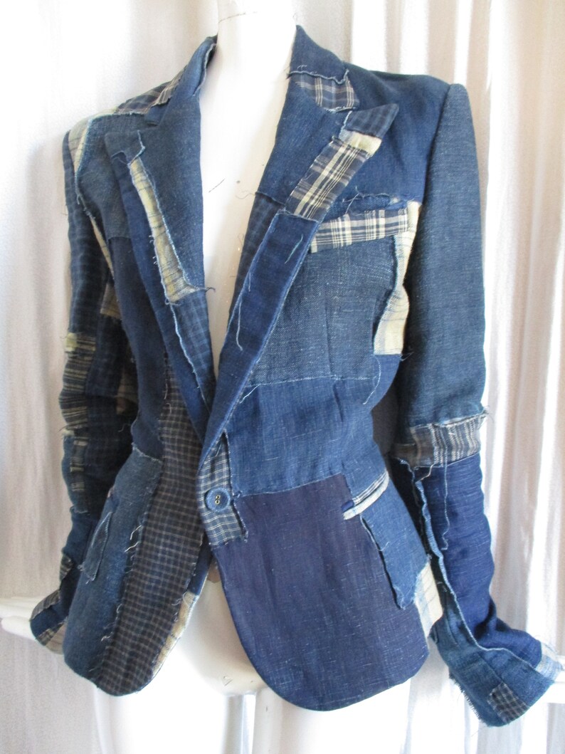 ralph lauren patchwork blazer