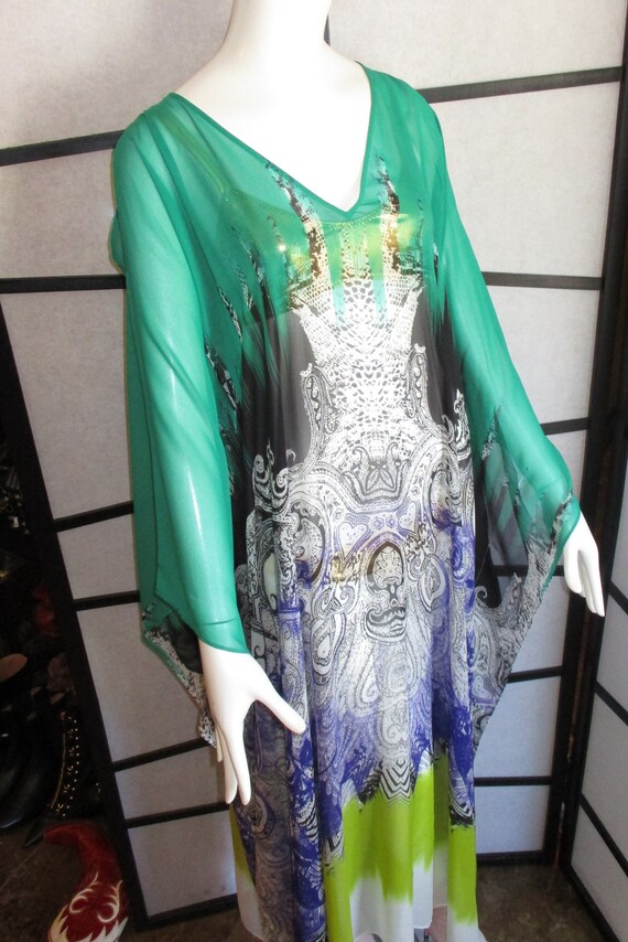 1990 Etro Silk Caftan Paisley