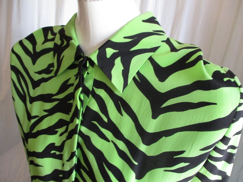 1990 Moschino Dress Punk Zebra Cheap Chic